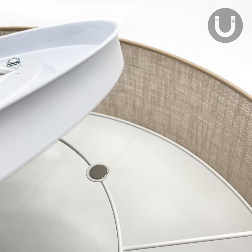 Brilagi - Lampa sufitowa LED SIRIJA 6xE27/60W/230V śr. 80 cm beżowa