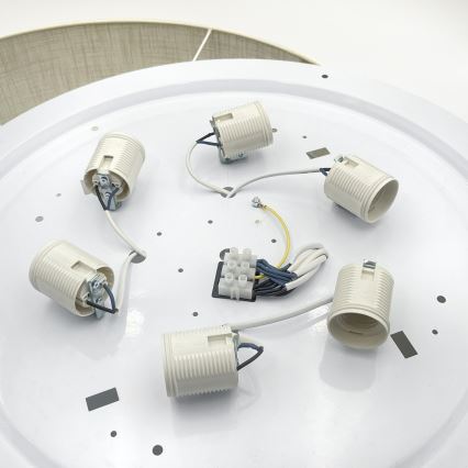 Brilagi - Lampa sufitowa LED SIRIJA 6xE27/60W/230V śr. 80 cm biała