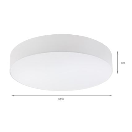 Brilagi - Lampa sufitowa LED SIRIJA 6xE27/60W/230V śr. 80 cm biała