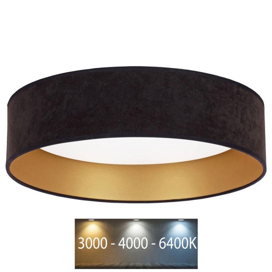 Brilagi - Lampa sufitowa LED VELVET LED/24W/230V śr. 40 cm 3000/4000/6400K czarny/złoty