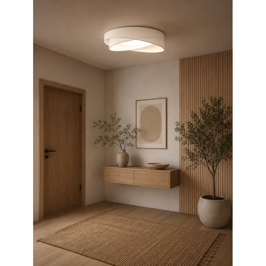 BRILAGI - Lampa sufitowa LED VELVET TWIST LED/24W/230V 4000K śr. 55 cm biała