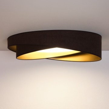 BRILAGI - Lampa sufitowa LED VELVET TWIST LED/24W/230V 4000K śr. 55 cm brązowy/złoty