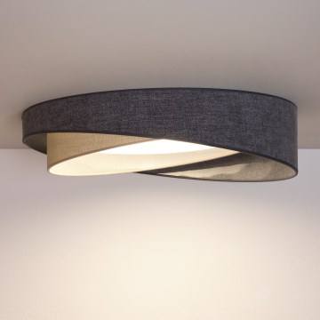 BRILAGI - Lampa sufitowa LED VELVET TWIST LED/24W/230V 4000K średnica 55 cm szary/kremowy