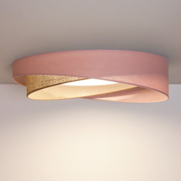 BRILAGI - Lampa sufitowa LED VELVET TWIST LED/24W/230V 4000K Ø 55 cm różowy/beżowy