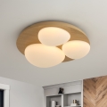 BRILAGI - Lampa sufitowa LED VISBY WOOD LED/36W/230V śr. 50 cm brązowa