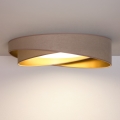 BRILAGI - Lampa sufitowa LED z funkcją ściemniania VELVET TWIST LED/36W/230V 3000-6000K śr. 65 cm Wi-Fi Tuya Beacon beżowy/złoty + pilot zdalnego sterowania