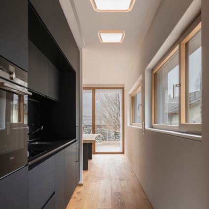 Brilagi - LED Regulowane oświetlenie sufitowe MANAROLA CUBIC LED/24W/230V 3000-6500K sosna + pilot zdalnego sterowania