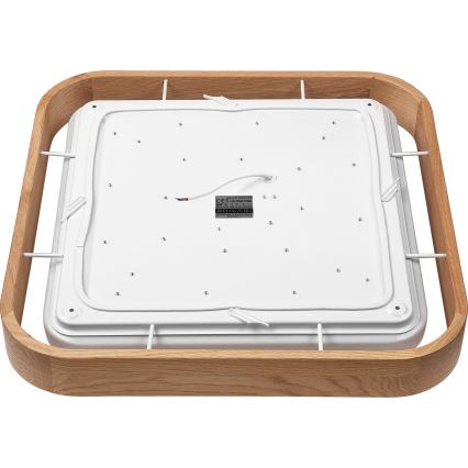 Brilagi - LED Regulowane natynkowe oświetlenie sufitowe MANAROLA CUBIC LED/24W/230V 3000-6500K dąb + pilot zdalnego sterowania