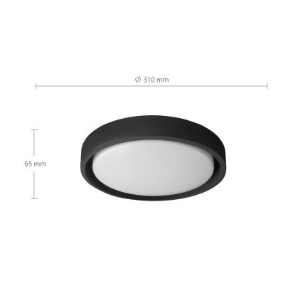 Brilagi - Lampa sufitowa MATTEO LED/24W/230V Ø 31 cm czarna
