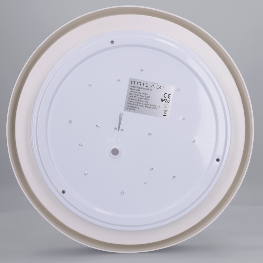 Brilagi - Lampa sufitowa MATTEO LED/24W/230V Ø 31 cm czarna