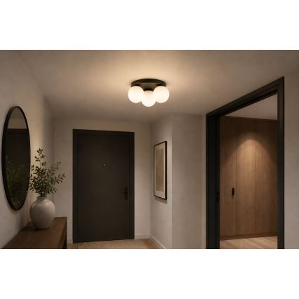 Brilagi - Lampa sufitowa MILO 3xE27/60W/230V śr. 35 cm czarna