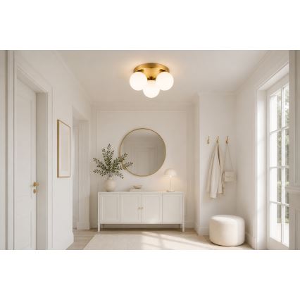 Brilagi - Lampa sufitowa MILO 3xE27/60W/230V Ø 35 cm złota