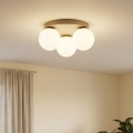 Brilagi - Lampa sufitowa MILO ECRU 3xE27/60W/230V, śr. 35 cm, beżowo-złota