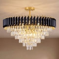 BRILAGI - Lampa sufitowa natynkowa ECLIPSE 12xE14/10W/230V śr. 78 cm złota/czarna