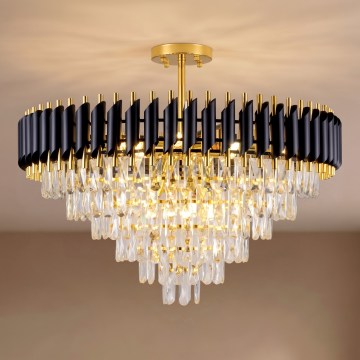 BRILAGI - Lampa sufitowa natynkowa ECLIPSE 12xE14/10W/230V śr. 78 cm złota/czarna