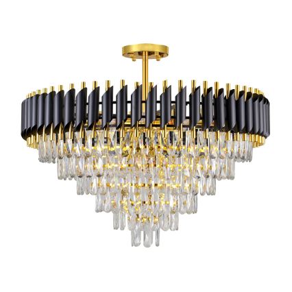 BRILAGI - Lampa sufitowa natynkowa ECLIPSE 12xE14/10W/230V śr. 78 cm złota/czarna