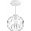 BRILAGI - Lampa sufitowa natynkowa LED RETRO GLASS 1xE27/60W/230V śr. 18 cm biały/przezroczysty