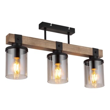 Brilagi - Lampa sufitowa natynkowa VISTA 3xE27/60W/230V dąb