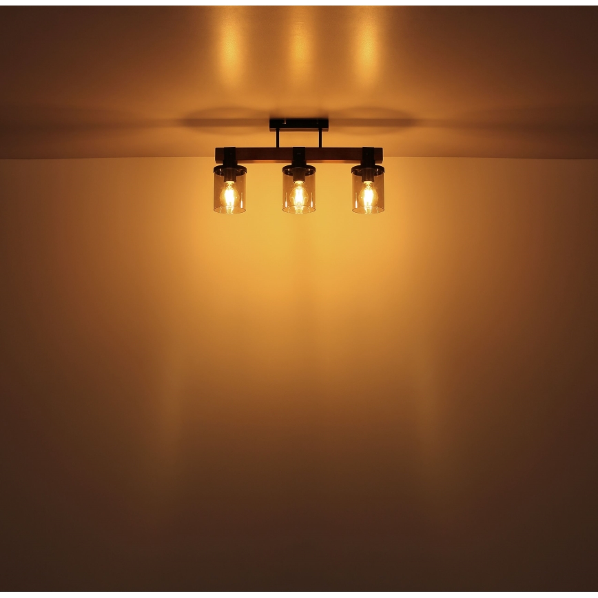 Brilagi - Lampa sufitowa natynkowa VISTA 3xE27/60W/230V dąb