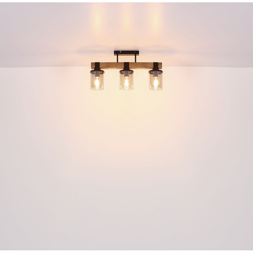 Brilagi - Lampa sufitowa natynkowa VISTA 3xE27/60W/230V dąb