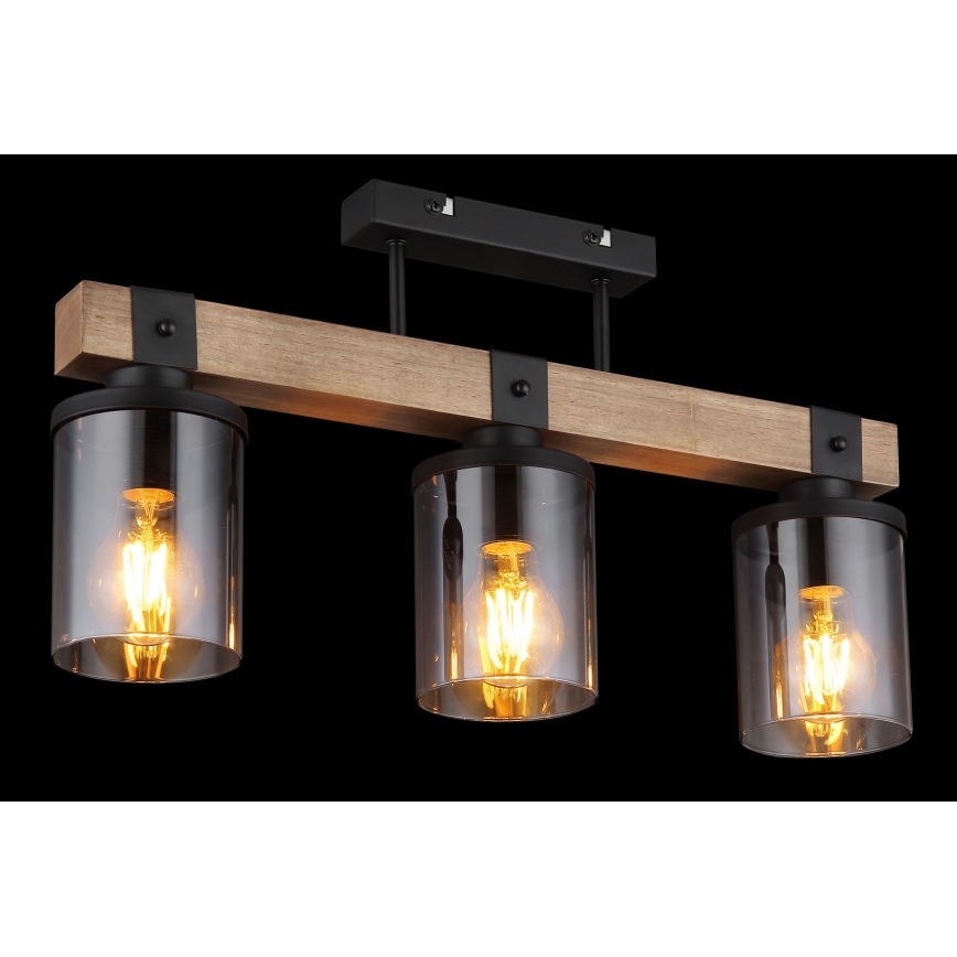 Brilagi - Lampa sufitowa natynkowa VISTA 3xE27/60W/230V dąb