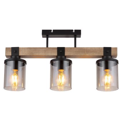 Brilagi - Lampa sufitowa natynkowa VISTA 3xE27/60W/230V dąb