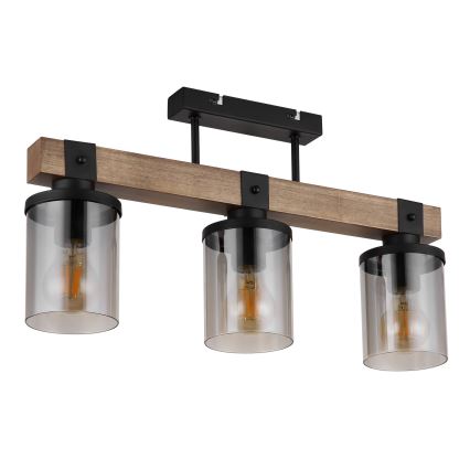Brilagi - Lampa sufitowa natynkowa VISTA 3xE27/60W/230V dąb