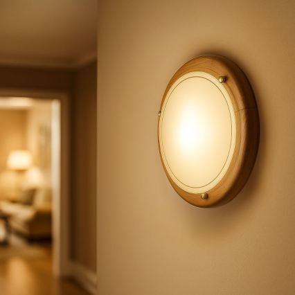 Brilagi - Lampa sufitowa ORBIS 1xE27/60W/230V Ø 30 cm sosna