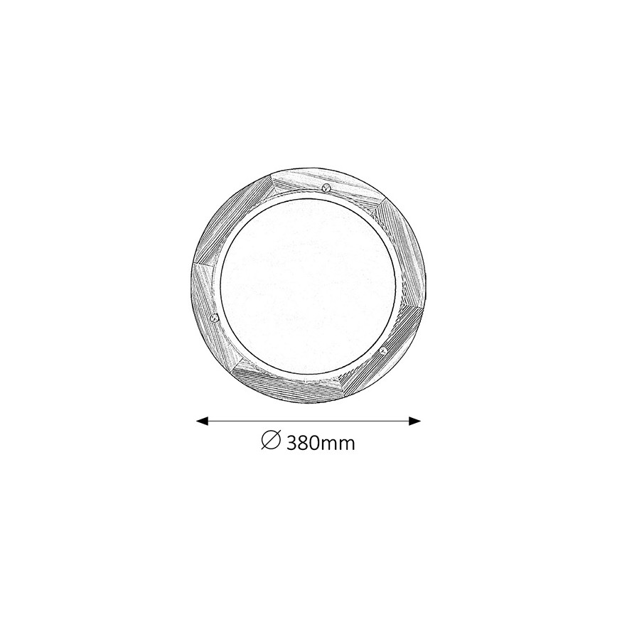Brilagi - Lampa sufitowa ORBIS 2xE27/60W/230V, śr. 38 cm, sosna