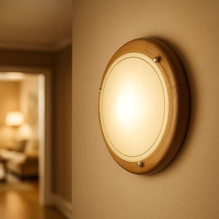 Brilagi - Lampa sufitowa ORBIS 2xE27/60W/230V śr. 38 cm sosna