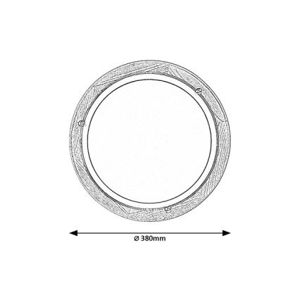 Brilagi - Lampa sufitowa ORBIS 2xE27/60W/230V śr. 38 cm sosna