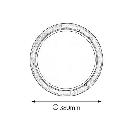 Brilagi - Lampa sufitowa ORBIS 2xE27/60W/230V, średnica 38 cm, sosna