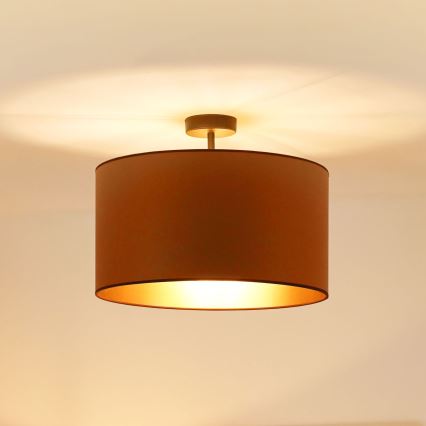 Brilagi - Plafon OREGON ROLLER VEGE 1xE27/15W/230V śr. 45 cm brązowy