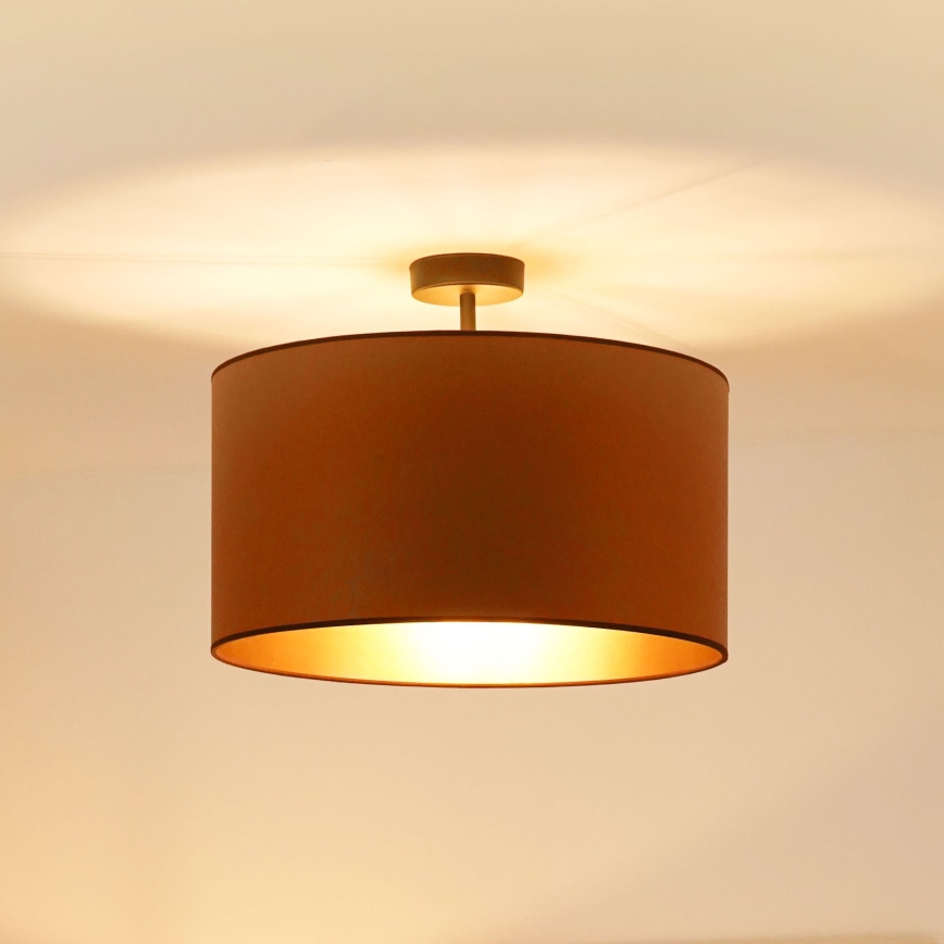 Brilagi - Plafon OREGON ROLLER VEGE 1xE27/15W/230V śr. 45 cm brązowy