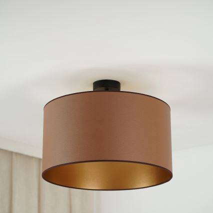 Brilagi - Plafon OREGON ROLLER VEGE 1xE27/15W/230V śr. 45 cm brązowy