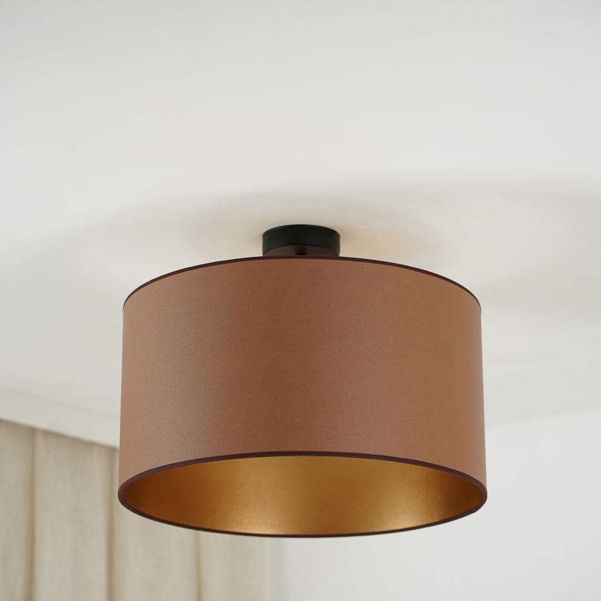 Brilagi - Plafon OREGON ROLLER VEGE 1xE27/15W/230V śr. 45 cm brązowy