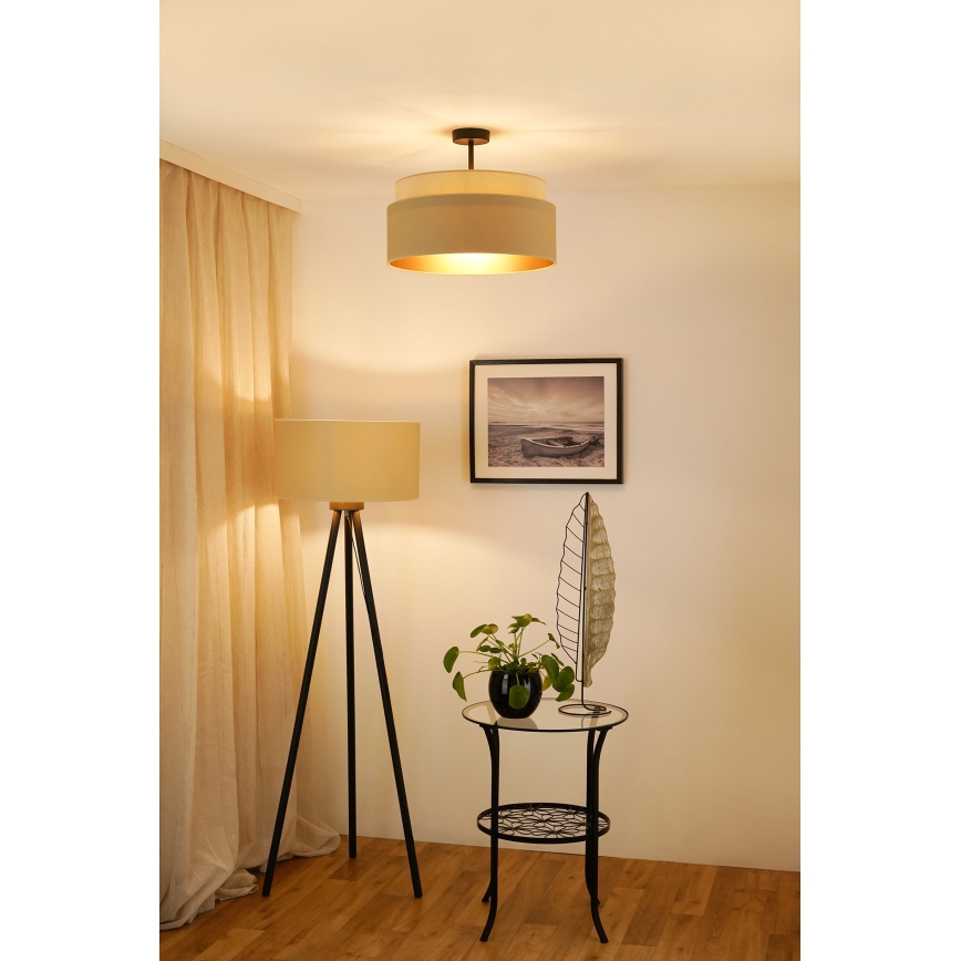 Brilagi - Plafon OREGON VEGE 1xE27/15W/230V śr. 45 cm beżowy