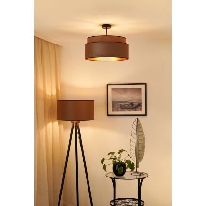 Brilagi - Plafon OREGON VEGE 1xE27/15W/230V śr. 45 cm brązowy
