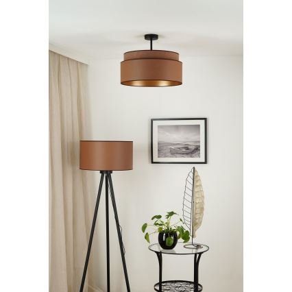 Brilagi - Plafon OREGON VEGE 1xE27/15W/230V śr. 45 cm brązowy