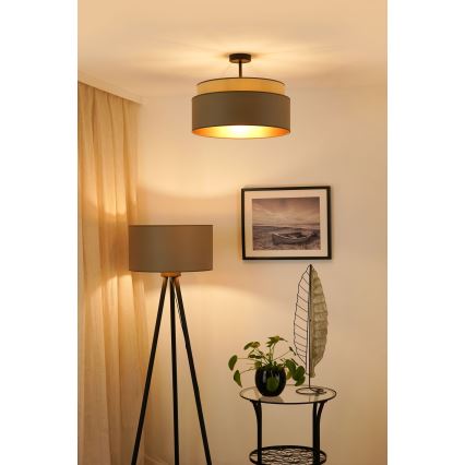 Brilagi - Plafon OREGON VEGE 1xE27/15W/230V śr. 45 cm szary