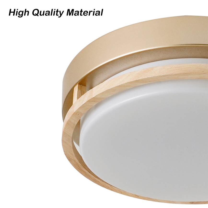 Brilagi - Lampa sufitowa ORINO 2xE27/40W/230V śr. 27 cm złota/dąb