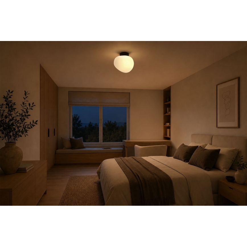 BRILAGI - Lampa sufitowa PEBBLES 1xE27/40W/230V śr. 20 cm czarna