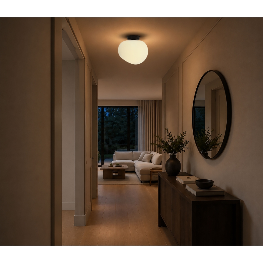 BRILAGI - Lampa sufitowa PEBBLES 1xE27/40W/230V Ø 30 cm czarna