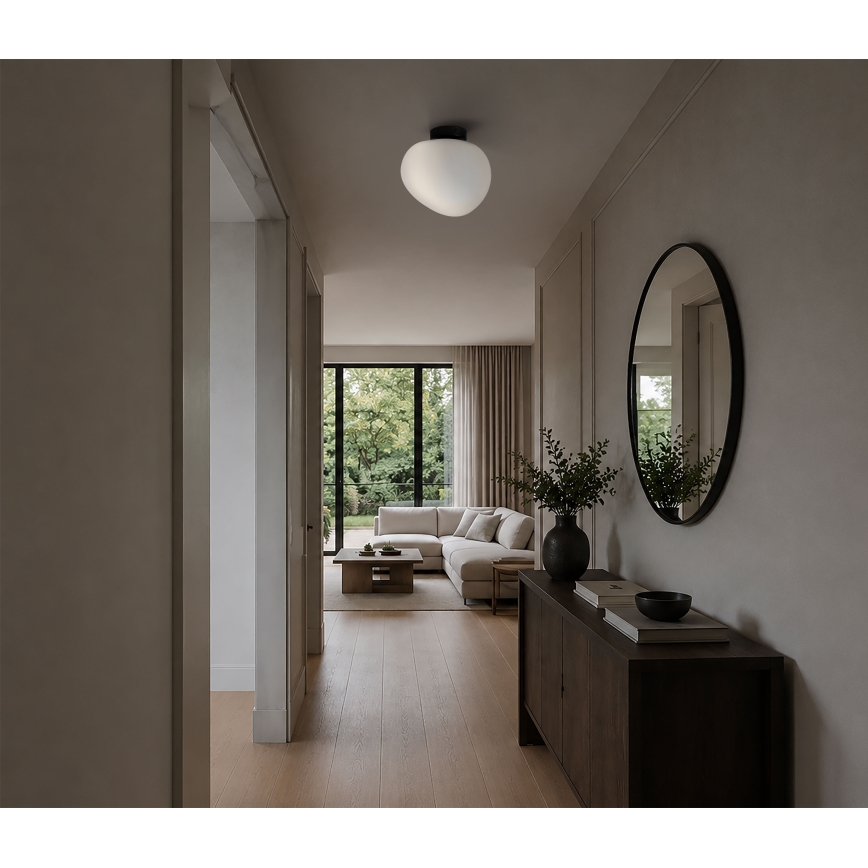 BRILAGI - Lampa sufitowa PEBBLES 1xE27/40W/230V Ø 30 cm czarna