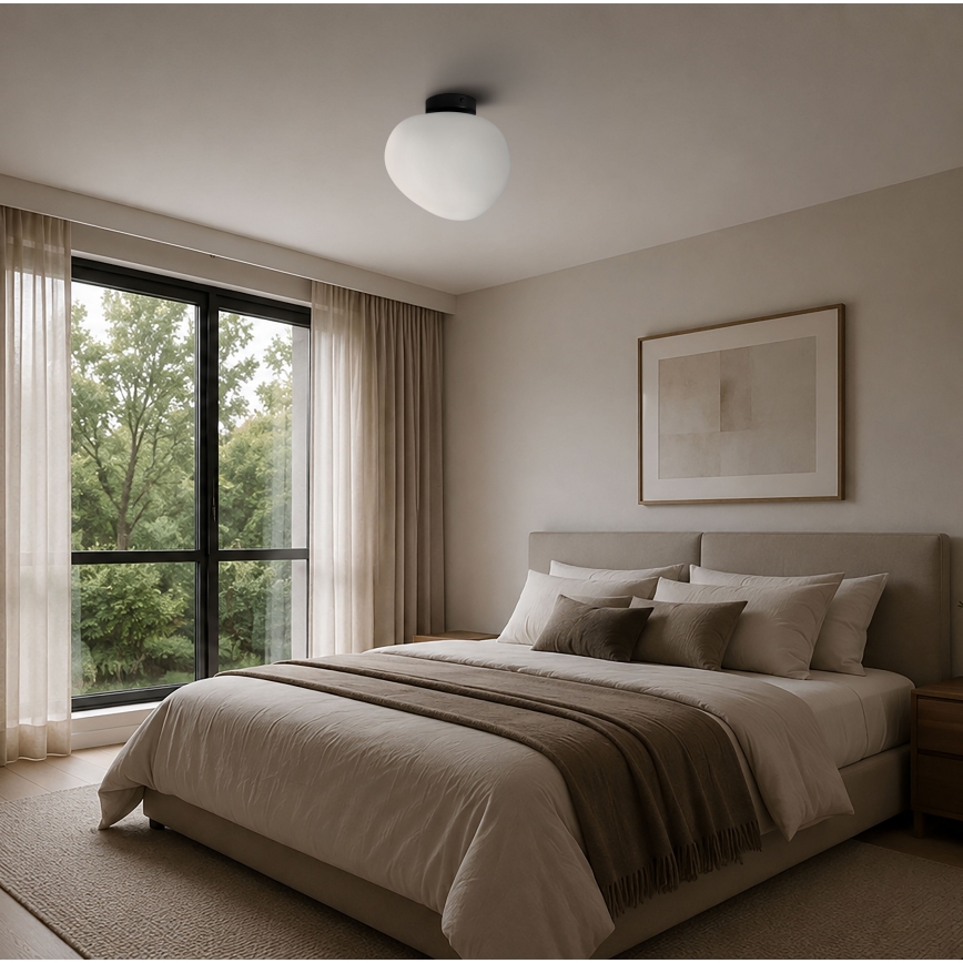 BRILAGI - Lampa sufitowa PEBBLES 1xE27/40W/230V Ø 30 cm czarna