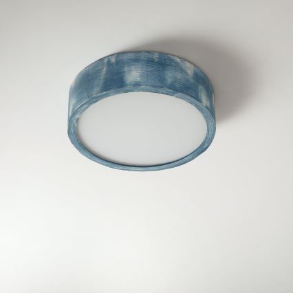 Brilagi - Lampa sufitowa PINO 1xE27/15W/230V sosna/niebieski śr. 27,5 cm