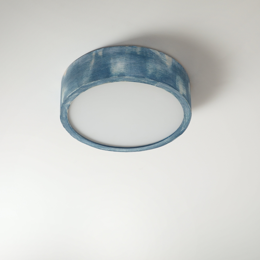 Brilagi - Lampa sufitowa PINO 1xE27/15W/230V sosna/niebieski śr. 27,5 cm