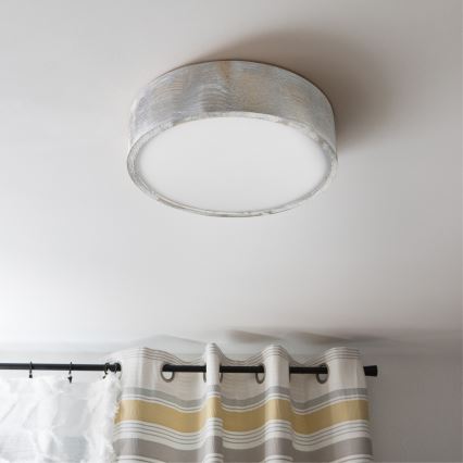 Brilagi - Lampa sufitowa PINO 2xE27/15W/230V sosna/srebrna śr. 37,5 cm