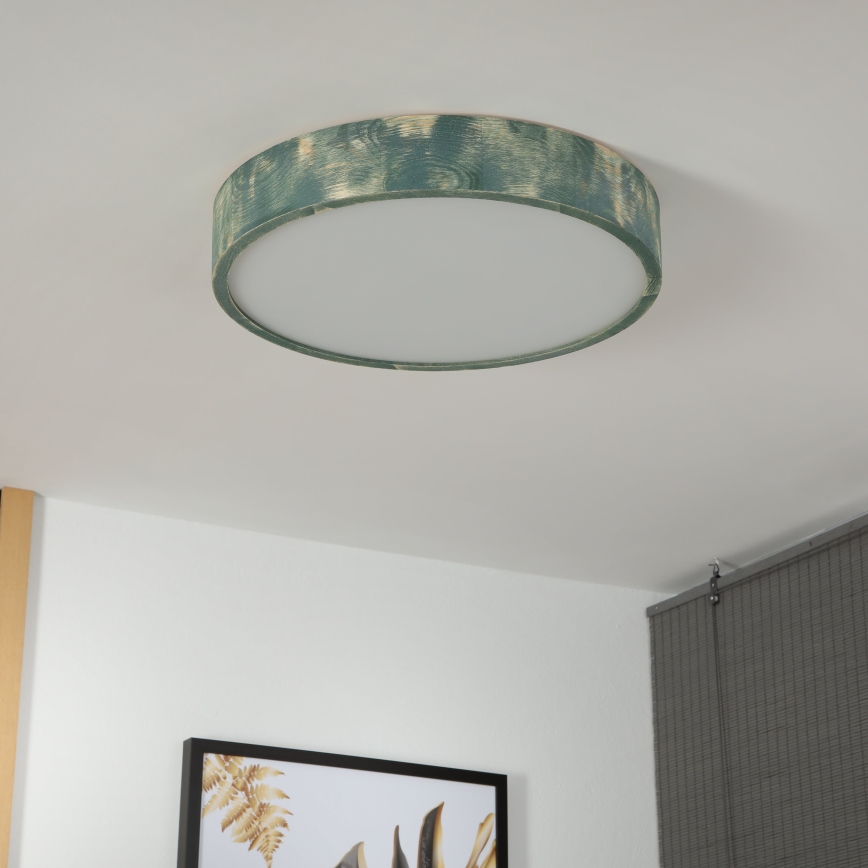 Brilagi - Lampa sufitowa PINO 3xE27/15W/230V sosna/zielony śr. 47,5 cm