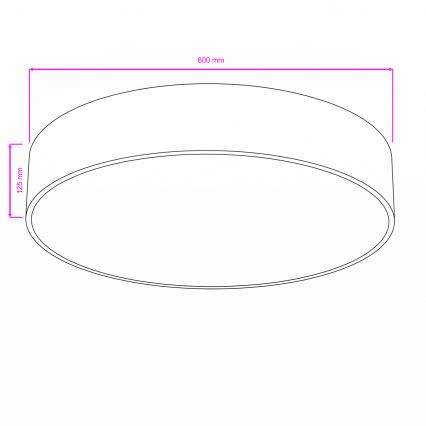 BRILAGI - Lampa sufitowa POOL 5xE27/15W/230V Ø 60 cm IP54 beżowa